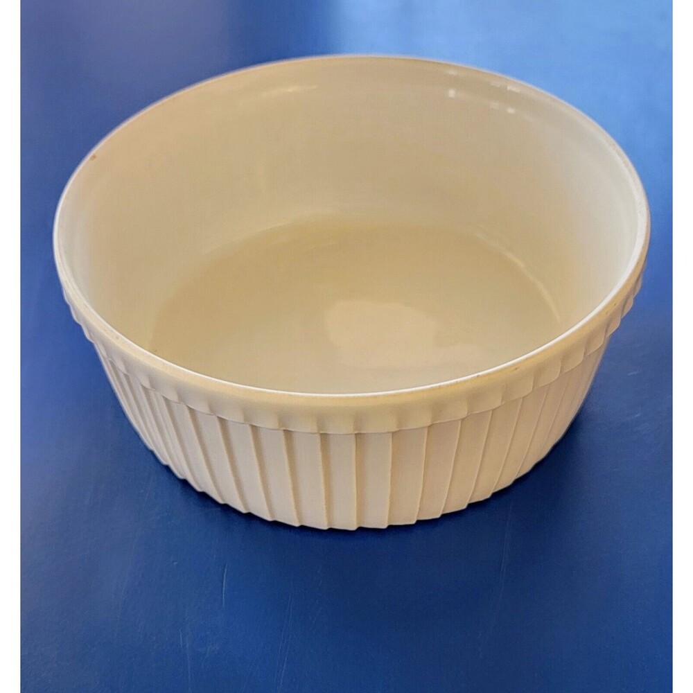 Pillivuyt France, White Pleated Porcelain Souffle Dish, Bakeware, 6.25” x 2 1/2” - Picture 5 of 6